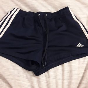 Navy blue Adidas athletic shorts